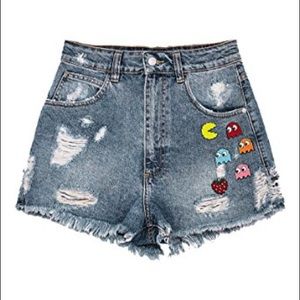 Zara Pac-Man shorts